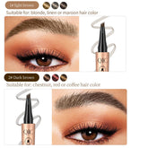3D Waterproof Micro Blade Eyebrow Pencil 4 Fork Tip Tattoo Pen, 2024 New Waterproof Magic Eyebrow pencil, Natural Makeup FineTrace Eyebrow Pencil Dark Brown Black Eyebrow Pencil Women's (Shallowbrown)